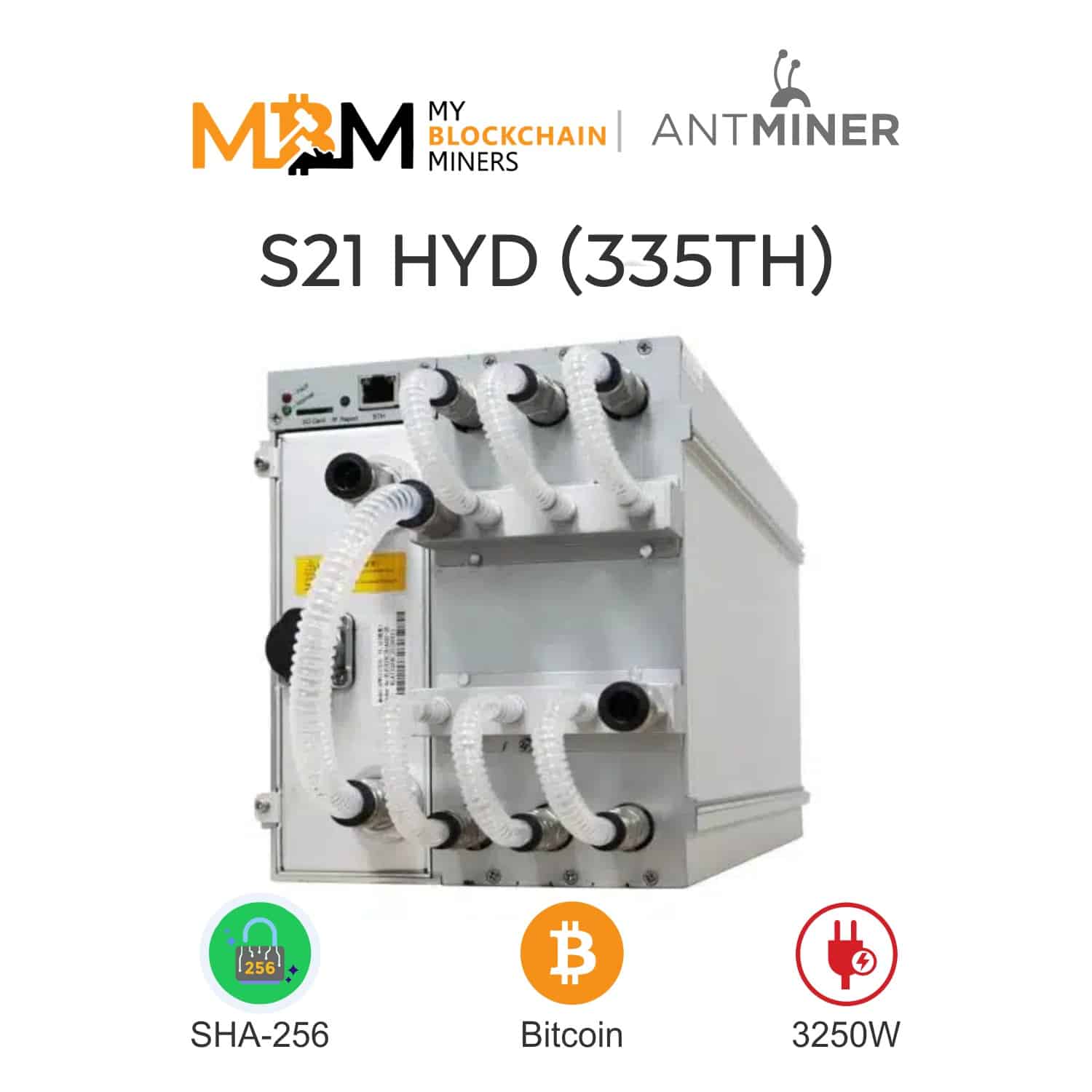 Antminer S21 Hyd (335Th) | Most Powerful Bitcoin Miner | Water Cooled Technology Bu